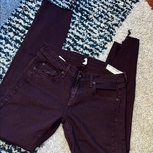 Rag & Bone Skinny Jean Frayed Hem